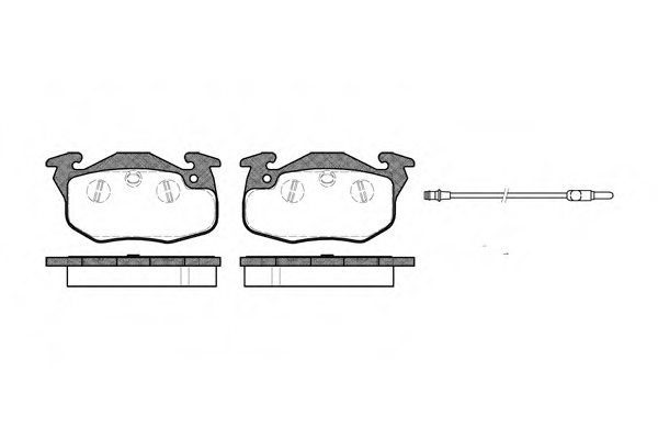 REMSA 0192.01 Brake Pad Set, disc brake